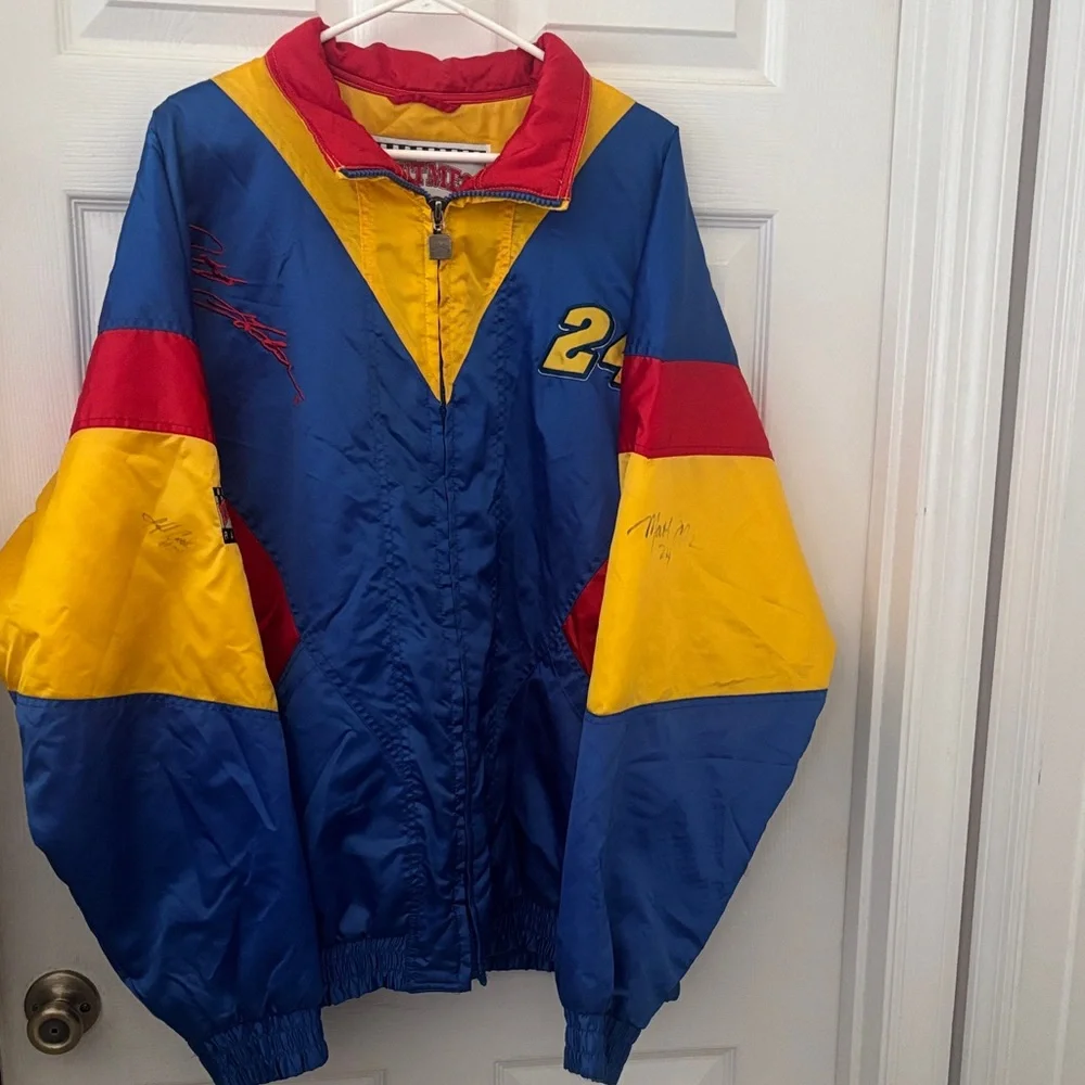 Nascar Blue and Yellow Jacket - Picture 1 of 12